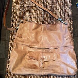 Tan Leather Shoulder Bag